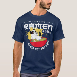 Camiseta Amor por Tazón de Fideos Ramen Japonés Kawaii Pand