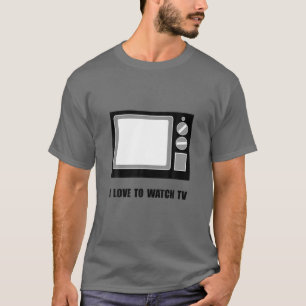 Camiseta Amor Por Ver La Televisión Graciosa
