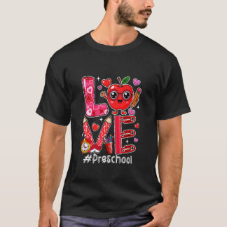 Camiseta Amor Preescolar Corazones Lindos Día de San Valent