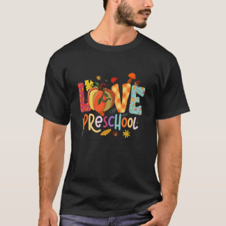 Camiseta Amor Preescolar Día de Acción de Gracias Otoño Pre