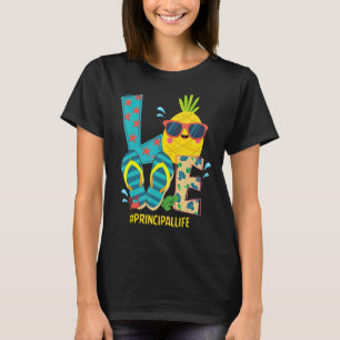 Camiseta Amor Principal Vida Pineapple Summer Bye Bye Schoo