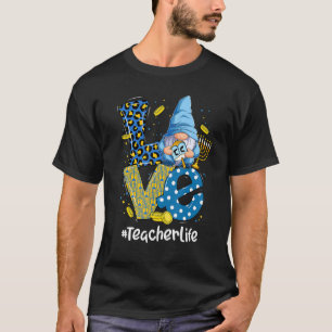 Camiseta Amor Profesor Vida Leopardo Gnome Feliz Chanukah H