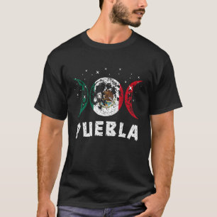 Camiseta Amor Puebla México Vacaciones Bandera de México 1