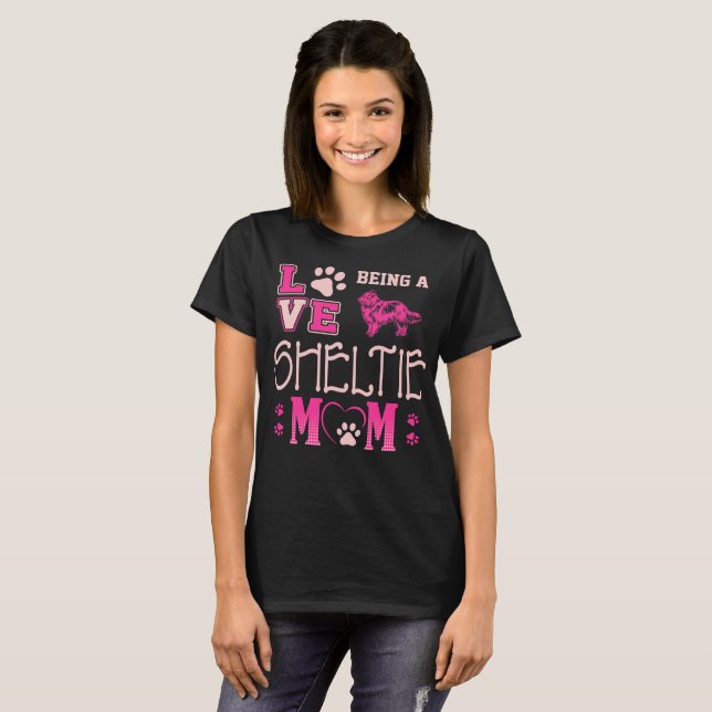 Camiseta Amor que es regalo de la mamá de Sheltie (Anverso completo)