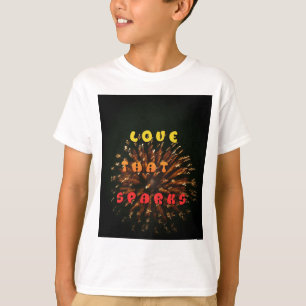 Camiseta Amor que provoca abstracción de la impresión de di