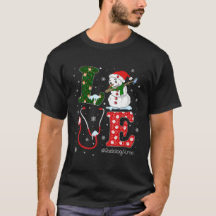 Camiseta Amor Radiología Enfermera Navidades de Enfermería