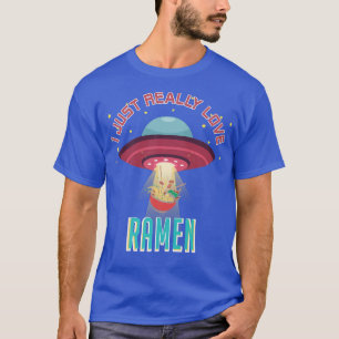 Camiseta Amor Ramen Noodles Japoneses Shirny Cute Ufo A