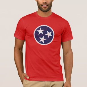 Camiseta Amor real de Nashville del Grunge de la bandera