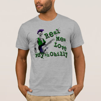 Camiseta Amor real Psychobilly de los hombres