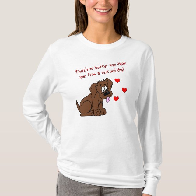 Camiseta Amor rescatado del perro (Anverso)