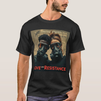 Camiseta AMOR & RESISTENCIA Gráficos americanos modernos