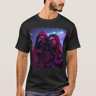 Camiseta AMOR & RESISTENCIA Románticos Weegie Techno