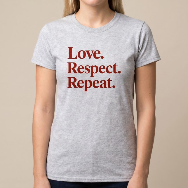 Camiseta Amor. Respeto. Repite. Parejas (Subido por el creador)