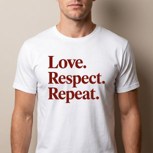 Camiseta Amor. Respeto. Repite. Parejas
