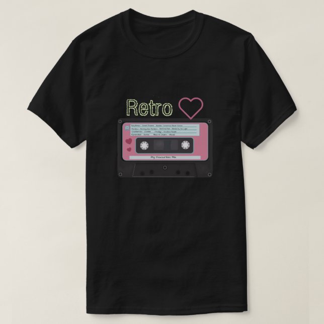 Camiseta Amor retro (Diseño del anverso)