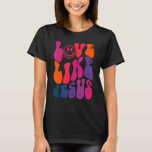 Camiseta Amor Retro Como Jesús Palabra Religiosa Dios Crist