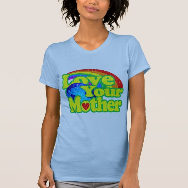 Camiseta Amor retro su madre tierra (Anverso)