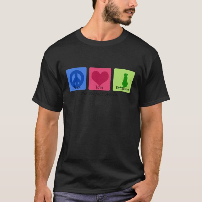 Camiseta Amor Ridgeback de la paz (Anverso)
