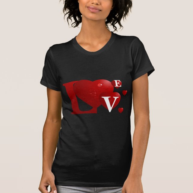 Camiseta AMOR rojo (Anverso)