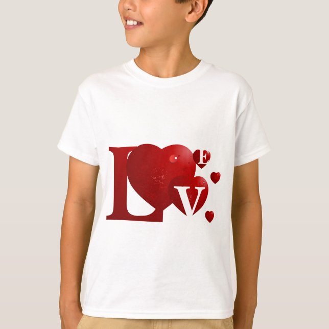 Camiseta AMOR rojo (Anverso)