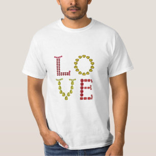Camiseta Amor, rojo y amarillo