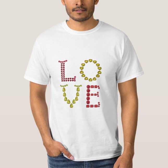 Camiseta Amor, rojo y amarillo (Anverso)