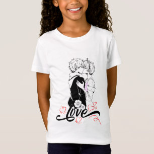 Camiseta Amor Romántico Beso de Pareja Diseño de San Valent