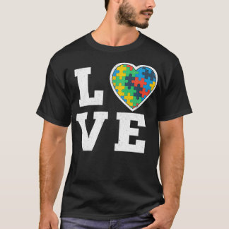 Camiseta Amor Rompe Autismo Conciencia Apoyo autista Gif