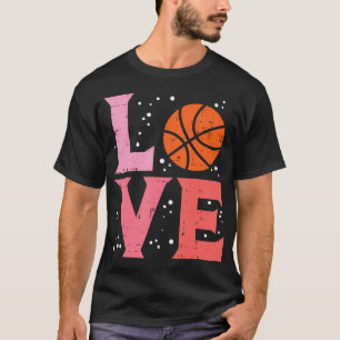 Camiseta Amor rosa Baloncesto Cuidados Deportes Hombres Muj