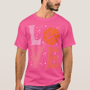 Camiseta Amor rosa Baloncesto Cuidados Deportes Hombres Muj