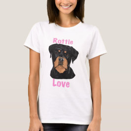 Camiseta Amor Rottie Rottweiler 