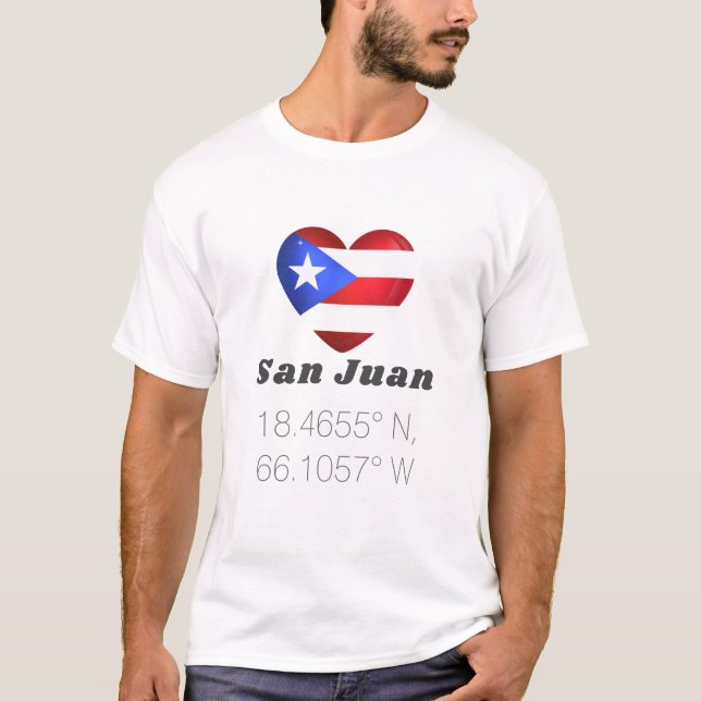 Camiseta Amor San Juan Puerto Latitude (Anverso)