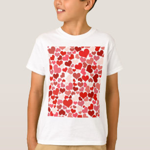Camiseta Amor, San Valentín, Día, Corazón, Mujeres, Rosa