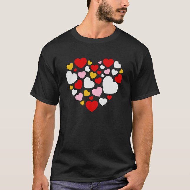 Camiseta Amor San Valentín Relación Pareja Corazón en (Anverso)