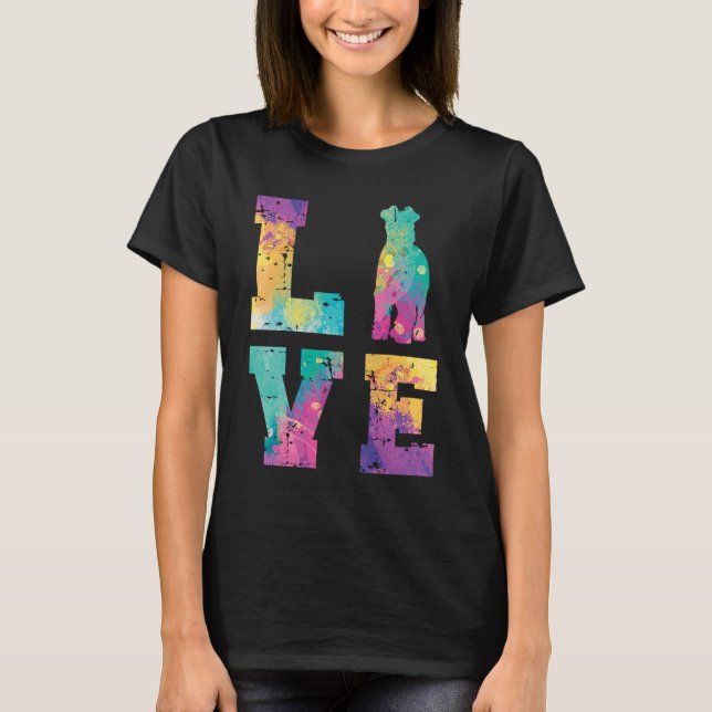 Camiseta Amor Schnauzer en miniatura (Anverso)