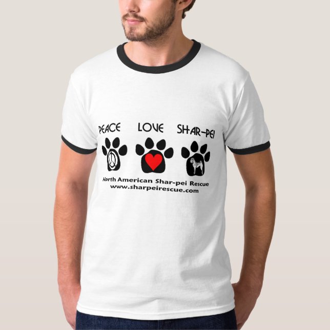 Camiseta Amor Shar-pei de la paz (Anverso)