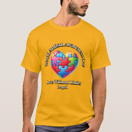 Camiseta Amor Sin Límites. Día Mundial de Conciencia sobre 