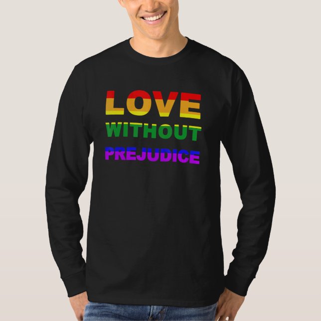 Camiseta Amor Sin Prejuicio Lgbt Bandera Orgullo Gay Mes R (Anverso)
