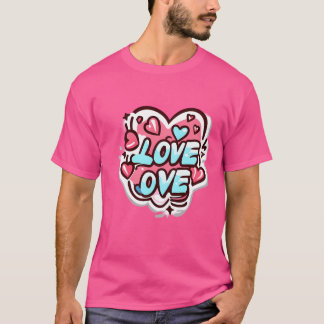 Camiseta amor sobre amigo del diseño
