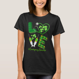 Camiseta Amor St Patrick S Enfermera de Emergencia Vida Irl