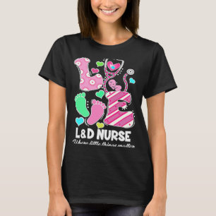 Camiseta Amor Stethoscope Corazón Enfermera de L&D Feliz Sa