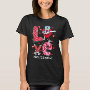 Camiseta Amor Stethoscope Diálisis cardiaca Enfermera de Sa