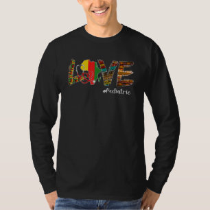 Camiseta Amor Stethoscope Enfermera pediátrica Mon de histo
