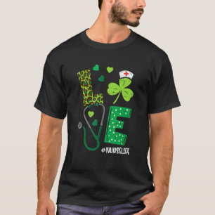 Camiseta Amor Stethoscope Syringe Vida de la enfermera St P