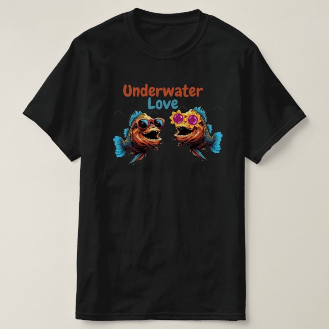Camiseta Amor subacuático Fish (Diseño del anverso)