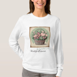Camiseta Amor sustentable, encanto vintage