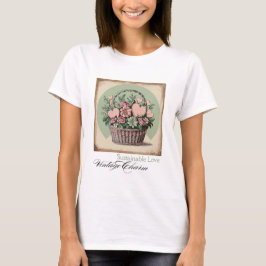 Camiseta Amor sustentable, encanto vintage