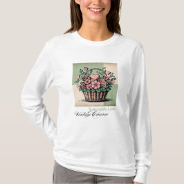 Camiseta Amor sustentable, encanto vintage
