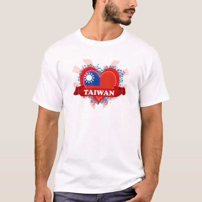Camiseta Amor Taiwán del vintage I (Anverso)