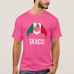 Camiseta Amor Taxco México Vacaciones Bandera de México 2
